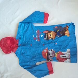 Nickelodeon Paw Patrol Hooded Snap Button Raincoat Size M